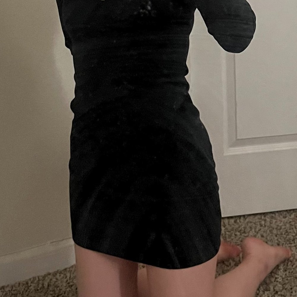 Nike Black Long Sleeve Mini Tennis Dress - Picture 4 of 4